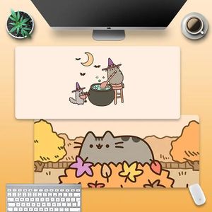 Rests 90x40cmmouse Pad Cartoon Cat Student Bedroom Computer Gaming Mouse Pad Large Cute Desk Mat Female Home Decor Free Delivery