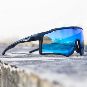 Eyewears Punluxu Cycling Solglasögon Polariserade UV400 HD Hög kontrast Cykling Sportglas Nya originaldesignram Cykelglasögon