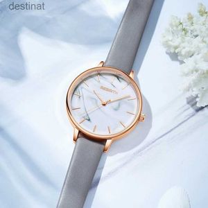 Kvinnors klockor Rebirth New Arrival Women Watches Leather Brand Top Luxury Leather Wrist Watches For Ladies Female Clock Women Gift Dropshipl231216