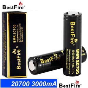 Baterie Authentic Fire 20700 Bateria ICR 3000MAH ładowanie Lithum 50a IMR ładowna przepuszczalna dostawa Elektronika ładowarka DHSWN