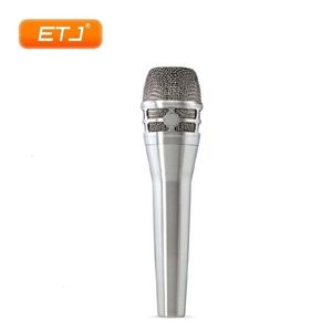 Mikrofonlar KSM8 Professional Karaoke Mikrofon Dinamik Vokal Klasik Canlı Kablolu El Mikrofon Süper Kardiyoid Clear Sound 231215