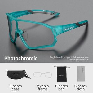 Óculos rockbros 2022 esporte óculos de sol das mulheres dos homens photochromic polarizado óculos de bicicleta óculos de proteção oculos gafas mtb