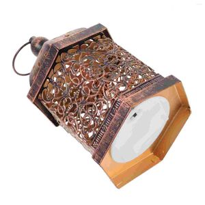 Candle Holders House Decorations For Home Morocco Lantern Decorative High Brightness Wedding Ceremony Flameless Lamp Iron Lanterns Accents