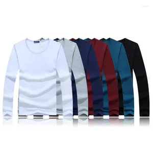 Camisetas masculinas 2024 5pcs/lote roupas de manga comprida A outono da moda e inverno M-5xl