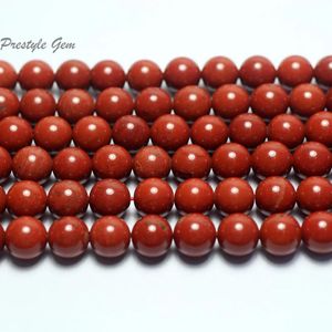 Other Meihan Free Shipping 6mm 8mm 10mm 12mm Natural Red Jasper Round Loose Beads for Bracelet Necklace Diy Making