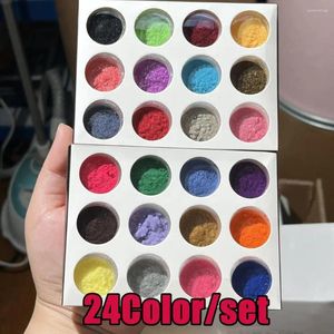 Nail Glitter 24Colors Flocking Velvet Powder 0,6-0,8 mm Set Winter Christmas Beauty Manicure