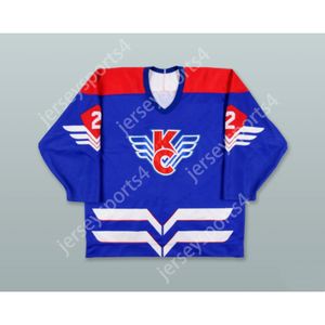 JERSEY DE HOCKEY AZUL 2 ALAS SOVIÉTICAS personalizado NUEVO Cosido superior S-M-L-XL-XXL-3XL-4XL-5XL-6XL