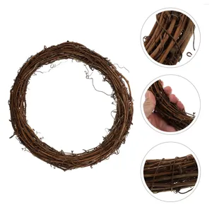 Decorative Flowers Christmas Vine Wreath Garland Making Ring DIY Frame Rustic Frames Rattan Halloween Decor Accessory Supply