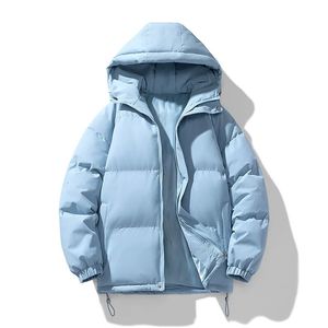 Herren Daunenparkas Männer Frauen Winterjacke verdicken warme Baumwolle Winter Schneemantel gepolsterte Daunenjacke mit Kapuze Paar kältebeständiger Mantel 231215