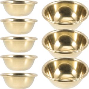 Bicchieri da vino 7 pezzi Ciotola per culto Altare Tazza per incenso Tazza decorativa in ottone