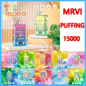 MRVI PUFFING 15000 15K Disposable Vape Pen E Cigarette Device With 750mAh Battery 25ml Pod Prefilled Catridge rechargeable 15000puffs 2023 NEW bigpuffs EU FREE