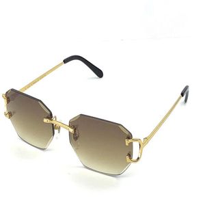 buffs sunglasses vintage piccadilly irregular frameless diamond cut lens glasses retro fashion avant-garde design uv400 light colo349T