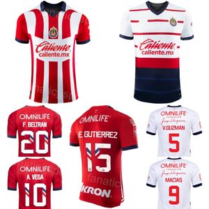 Chivas de Guadalajara 23 24 Calcio 20 Fernando Beltran Maglie 26 Cristian Calderon 25 Roberto Alvarado Miguel Jimenez Ricardo Marin Maglia da calcio Kit Club Team