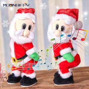 Christmas toys Cute music electronic singing Dance Santa hip Shake Figure Distortion Year Santa Claus Toys for Children Christmas 231208