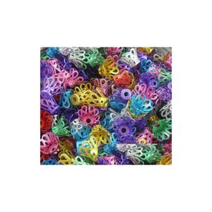 Bead Caps 1000Pcs/Lot Aluminum Crown Flower Beads Caps For Diy Jewelry Making Findings Drop Delivery Jewelry Jewelry Findings Componen Dhshk