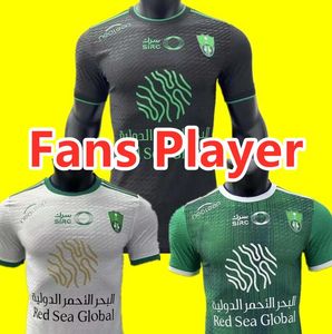 Fani Wersja 23/24 Al-Ahli Saudi Soccer Jerseys 2023 2024 Firmino Mahrez Gabriel Veiga koszulka Demiral Saint-Maksimin Kessie Ibanez Football Mundum