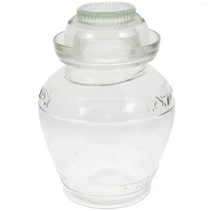 Storage Bottles Food Containers Glass Pickle Jar Home With Airtight Lid Household Vegetable Chinese