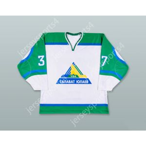 Anpassad Konstantin Gorovikov 37 Salavat Yulaev Ufa White Hockey Jersey New Top Stitched S-M-L-XL-XXL-3XL-4XL-5XL-6XL