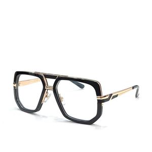 Novo design de moda moldura quadrada retro óculos ópticos 662 estilo simples e popular alemão masculino óculos de alta qualidade transparente len218z