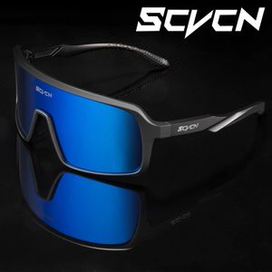 Eyewears SCVCN Photochromic Cycling Sunglasses Outdoor Sports Running Goggles for Men Women MTB Bicycle Glasses UV400 Bike Cycle Eyewear