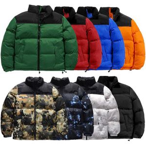 綿のジャケットダウンコットンジャケットデザイナーコートメンズジッパーパッチワーク刺繍文字ポケット冬のストリートウェアアウトドアボディウォーマーS-4XL Q80Z