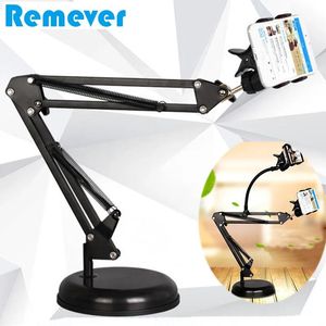 Innehavare Nya vikbara telefonhållare Desktop Stands konsoler Lat mobiltelefon Holder Tripods Mount för inspelning av livevideobloggare