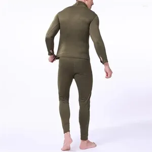 Men's Thermal Underwear Long Army Drying 2024 Compression Winter Fleece Thermo Sweat Sets Thick Johns Clothing Men Quick Warm Military