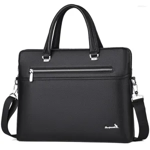 BROCKASER MÄNSLIGA PROVACKELA PROVACE Tote Office Bags For Men Pu Leather Business Man Shoulder Make Laptop Male Handväskor