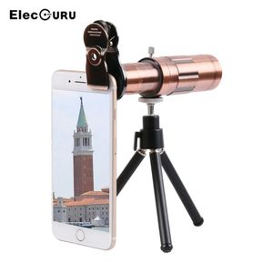 Holders 6 in 1 Universal Phone Camera Lens Kit 20X Zoom Telephoto Lens with Lens Cap Clip Tripod for iPhone Huawei Samsung Smartphone