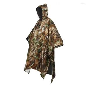 Giacche da esterno UK Cappotto antipioggia monopezzo multifunzionale Impermeabile Poncho Mantello Tarp Campeggio/Escursionismo