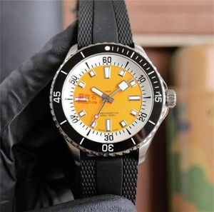 U1 Top AAA Bretiling 42mm Classic Business Men Mechanical Watch rostfritt stål Vattentät automatisk mekanisk rörelse Sapphire Glasgummi -armbandsur