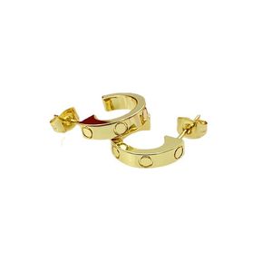 Orecchino a forma di cerchio con lettera dal design unico18k Oro argento oro rosa donne alfabeto inciso orecchini con pietra d'amore ragazze set di gioielli da sposa regalo