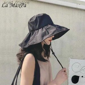 Wide Brim Hats Bucket Hats New Solid Color Basin Hat Women's Rain Cs Waterproof Rain Wide Brim Bucket Hat Rain C Travel Wild Casual Fisherman HatsL231216