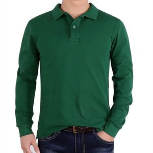 Polo da uomo di alta qualità Small Horse Polo da uomo Classic Fashion Homme Manica lunga Usa Top Hombre Ricamo Maschile Solid Colo Shirt 231215