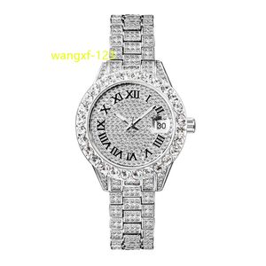 Personalizzato per uomo donna Orologio con diamanti pieni di lusso di alta qualità VVS Moissanite Hip Hop Iced Out Orologi da polso meccanici