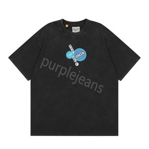 メンズTシャツデザイナーギャラリーTシャツレトロパーカー部門ガリラリープリントリフレクティブレターメンズ女性の半袖