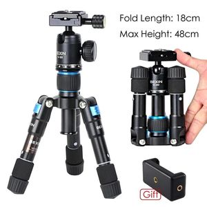 Acessórios fotográficos ultra compacto desktop fexível macro mini portátil leve tripé monopé com kit de cabeça esférica v30 carga máxima 5kg m225s