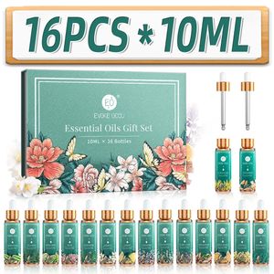 Olio essenziale 16 Set Oli essenziali puri 100% Natura non diluito per la casa Diffusore Umidificatore Candela fai da te Sapone Sali da bagno Odore forte 231215