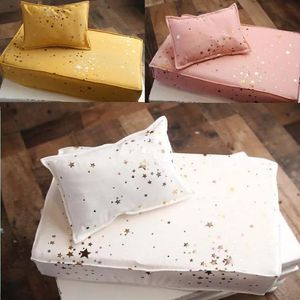 Material Baby Photography Props Small Cloth Sponge Bed Photo Studio Newborn Full Hundred Days Children's Auxiliary Photo Multicolor Bed