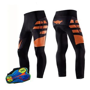 Pantaloni da ciclismo Pantaloni lunghi Bicicletta Antiurto Discesa Pendenza Ciclismo Asciugatura rapida Biancheria intima comoda Spugna Gel 20D Imbottita Bici 231216