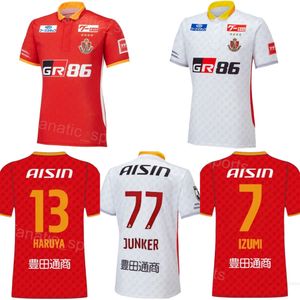 Мужская команда Nagoya Grampus Club 7 IZUMI Soccer Jersey 14 MORISHIMA 2 NOGAMI 17 MORISHITA 15 INAGAKI 13 FUJII 77 JUNKER 18 MAGAI Красно-белые комплекты футбольных футболок на заказ 23/24