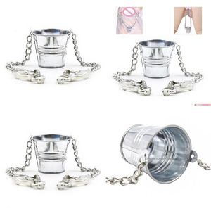 Nippelringe Nippelringe Bdsm Metallklemmen Schamlippen Brustclip Kette Slave Einstellbares Gewicht Eimer Stimator Spielzeug für Drop Delivery Jude Dhqde