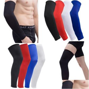 Elbow Knee Pads Sun Protection Basketball Brace Elastic Pad Protective Gear Volleyball Running Jogging Support Compression Arm Gua Dhzmv