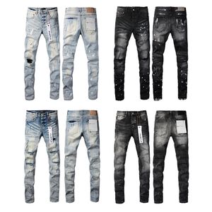 Star Patch Jeans Men Purple Jeans Designer Y2K MENS JEANS