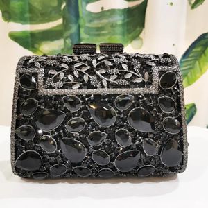 26 Colors Black Formal Evening Clutch Bags Design Womens Diamond Party Prom Shoulder Handbag Messenger Clutches 240110