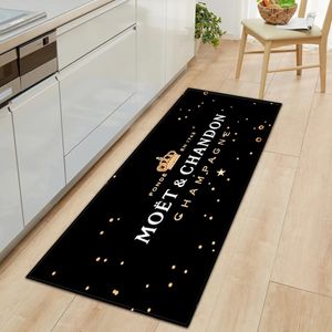 Carpet Moet Chandon Brand floor mat kitchen household bathroom non slip door office carpet absorbent strip 231216