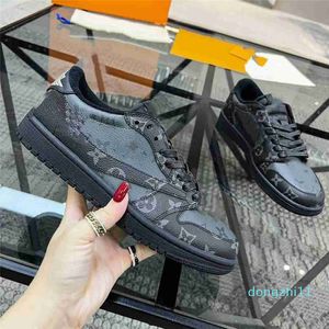 Designer Virgil Jumpman Sneakers 1 Low Og Basquetebol Sapatos Lazer Sapatilhas Preto Vintage Branco Leathe para Homens e Mulheres Treinador Sports Sneaker