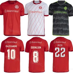 Erkekler SC Internacional Club Takımı 8 Henrique Futbol Jersey Patrick Adriano Wanderson Mauricio Henrique Cardoso Rene 16 Bustos 22 Hernandez Futbol Gömlek Kitleri 23/24