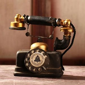 Telefoner harts telefonmodell vintage telefonminiatyr retro bokhandel café dekora ornament POGRAFI PROPS Bar Dekorativ 231215