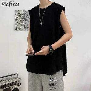 Męskie T-shirty czołg Top Men Joggers Modna kulturystyka Singlets Tracksuit Sweat ćwicz luźną modną letnią parę niestronne ubranie s-3xll231216